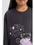 Kız Çocuk Pijama Takımı Baskılı Uzun Kollu Üst Esnek Belli Desenli Uzun Alt E0532A825SP 5