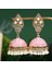 El Işi Geleneksel Düğün Kıyafeti Sahte Kundan Çivili Çiçek Emaye Jhumka Jhumki Küpe Kadınlar Kızlar Için Hint Etnik Moda Takı (Yurt Dışından) 2