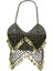Pullu Parıltılı Kıyafetler Dansı Dans Giysileri Tank Top Halter Sütyen (Yurt Dışından) 4