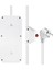 6lı 1.5 Metre Kablolu 4 Usbli Beyaz Akım Korumalı Priz VA-21564 - CLR2216-9452 2