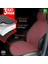 Üniversal Oto Koltuk Koruyucu Kılıf 2 Ön 1 Arka Set Çizgili Siyah-Kırmızı 4