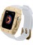 ​​​watch 7 45MM Uyumlu Krd-65 Kordon Zore - Beyaz-Gold 1