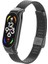 Xiaomi Mi Band 7 Uyumlu Krd-06 Metal Kordon Zore - Siyah 1
