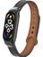 Xiaomi Mi Band 7 Uyumlu Krd-68 Deri Kordon Zore - Siyah 1