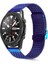 Gear S3 Uyumlu Krd-45 22MM Metal Kordon Zore - Mavi 1