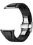 Apple Watch 44MM KRD-127 Metal Tokalı Silikon Kordon-Siyah 4