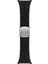 Apple Watch 44MM KRD-127 Metal Tokalı Silikon Kordon-Siyah 5