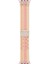 Watch 10 46MM Uyumlu Krd-91 Hasır Kordon Strap Kayış-Pembe 1
