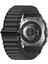 ​​galaxy Watch Ultra 47MM Zore KRD-120 Naylon Kumaş Hasır Örgülü Kordon-Siyah 1