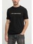Erkek Bisiklet Yaka T-Shirt Siyah 755462551235 T-Shırt Crewneck 1