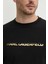 Erkek Bisiklet Yaka T-Shirt Siyah 755462551235 T-Shırt Crewneck 3