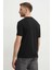 Erkek Bisiklet Yaka T-Shirt Siyah 755462551235 T-Shırt Crewneck 4