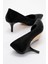Kadın Sivri Burunlu Stiletto Siyah Sim 4