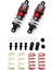 1/10 1 Çift Metal Hidrolik Amortisörler Rc Uzaktan Kumanda Araba Düz Yarış Drift Araba (63MM) Turuncu (Yurt Dışından) 4