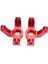 2 Adet Alüminyum Alaşımlı Ön Direksiyon Kupası Direksiyon Blokları Wltoys 104001 1/10 Rc Araba Yükseltme Parçaları Aksesuarları, Kırmızı (Yurt Dışından) 3