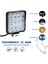 Adet 48W 6000K LED Spot Işın Kare Çalışma Lambaları Lamba Traktör Suv Kamyon 4WD 12V 24V (Yurt Dışından) 4