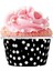 Siyah Puantiyeli 50'li Kek Kalıbı Fırında Dağılmayan 7 x 3.5 cm Muffin Kalıbı Cupcake Stand Kapsülü 3