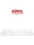 Porselen 4 Bölmeliı Dekorsuz Tabak (GR04BL00) GR04BL00 32X8.3 cm 1