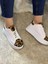 Günlük Kadın Sneaker Bağcıklı Hafif Kalın Yüksek Tabanlı Leopar Detaylı Yürüyüş Spor Ayakkabı 065 3