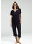 Kadın Lacivert Kapri Takım 2