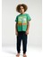 . Erkek Çocuk Yeşil Kısa Kol Pijama Takım 3