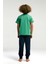 . Erkek Çocuk Yeşil Kısa Kol Pijama Takım 5