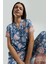 Kadın Mavi Gömlek Pijama Takım 1
