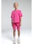 Kız Çocuk Pembe Bermuda Takım 1