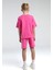 Kız Çocuk Pembe Bermuda Takım 5