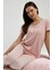 Kadın Pembe Kısa Kol Pijama Takım 1