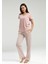 Kadın Pembe Kısa Kol Pijama Takım 2
