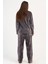 Kadın Welsoft Uzun Kol Gri Pijama Takım C1T3N1O304 4