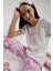 Kadın Beyaz Kısa Kol Pijama Takım 1