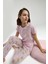 Kadın Pembe Kısa Kol Pijama Takım 1