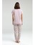 Kadın Pembe Kısa Kol Pijama Takım 5