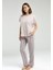 Kadın Pembe Kısa Kol Pijama Takım 2
