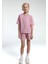 Kız Çocuk Pembe Şort Takım 1