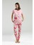 Kadın Turuncu Kısa Kol Pijama Takım 3