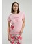 Kadın Turuncu Kısa Kol Pijama Takım 4