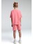 Kız Çocuk Pembe Bermuda Takım 4