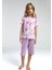 Kız Çocuk Mor Kapri Takım 1