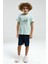 Erkek Çocuk Yeşil Bermuda Takım 3