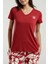 Kadın Kırmızı Kısa Kol Pijama Takım 4