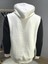 Beyaz Renkli Kapüşonlu Kanguru Cepli Baskılı Sweatshirt 2