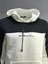 Beyaz Renkli Kapüşonlu Kanguru Cepli Baskılı Sweatshirt 3