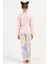 Kız Çocuk Uzun Kol Pembe Pijama Takım C0T3N2O504 3
