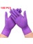Mor 100PCS Tarzı S Beden Tek Kullanımlık Nitril Eldiven Vinil Lateks Kauçuk Ücretsiz Mutfak Spa Güzellik Iş Bahçe Gıda El Eldiveni Siyah Pembe Boyut x (Yurt Dışından) 1