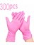 Pembe 300PCS Tarzı M Boyutu Pembe Tek Kullanımlık Nitril Eldiven Ev Su Geçirmez Antistatik Lateks Içermeyen Çok (Yurt Dışından) 1