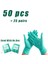 Yeşil - 50 Adet Stil S Beden Pembe Nitril Tek Kullanımlık Eldiven Lateks Içermez Xs Küçük Kadın Kız Çocuk Ev Temizliği Salon Vinil Eldiven Siyah Tozdan Arındırılmış (Yurt Dışından) 1