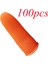 100PCS Tarzı M Boyutu Yeniden Kullanılabilir Parmak Kılıfı Tırnak Sanatı Aracı Lastik Eldiven Turuncu Parmak Kılıfları Kaymaz Doğal Lateks Parmak Ucu Koruyucu Temizlik (Yurt Dışından) 1
